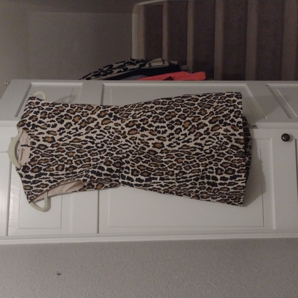 Alice and Olivia leopard mini dress